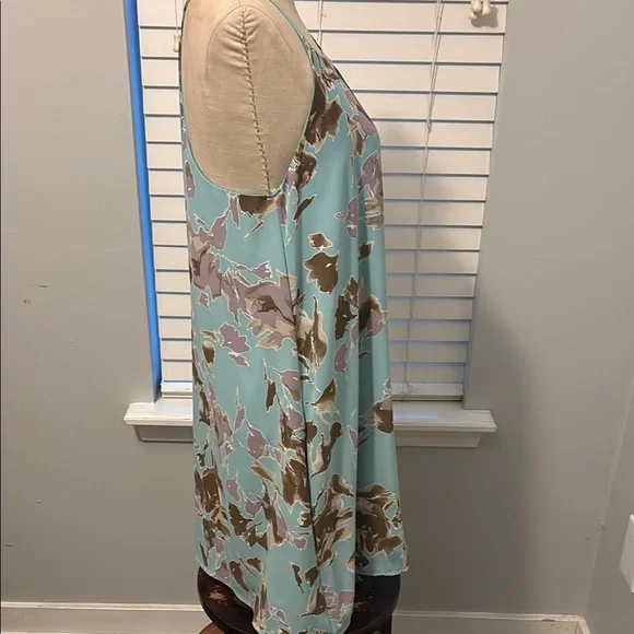 Peach Love California Backless Dress - Aqua and Brown - Picture 5 of 5